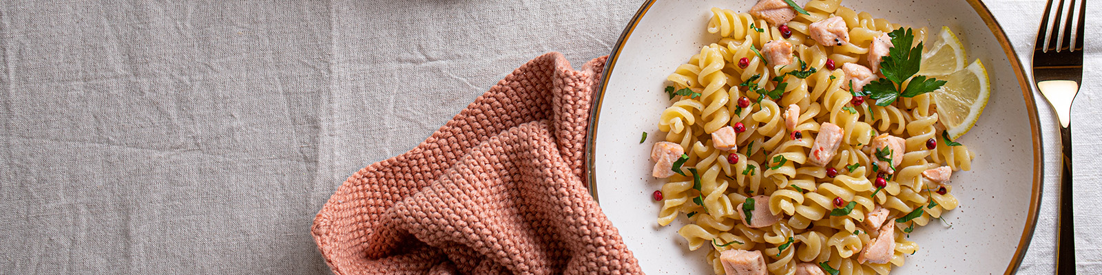 Pasta Garofalo - Fusilli Garofalo avec saumon et poivre rose