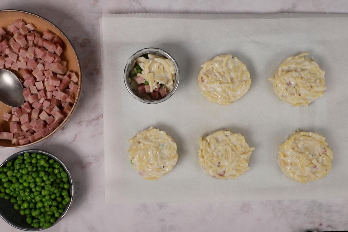 Paso a paso frittata di pasta capa bechamel