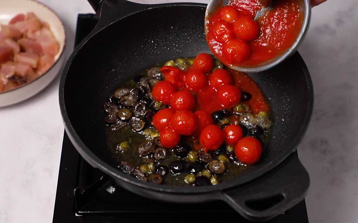 Paso a paso macarrones con bonito sofreír