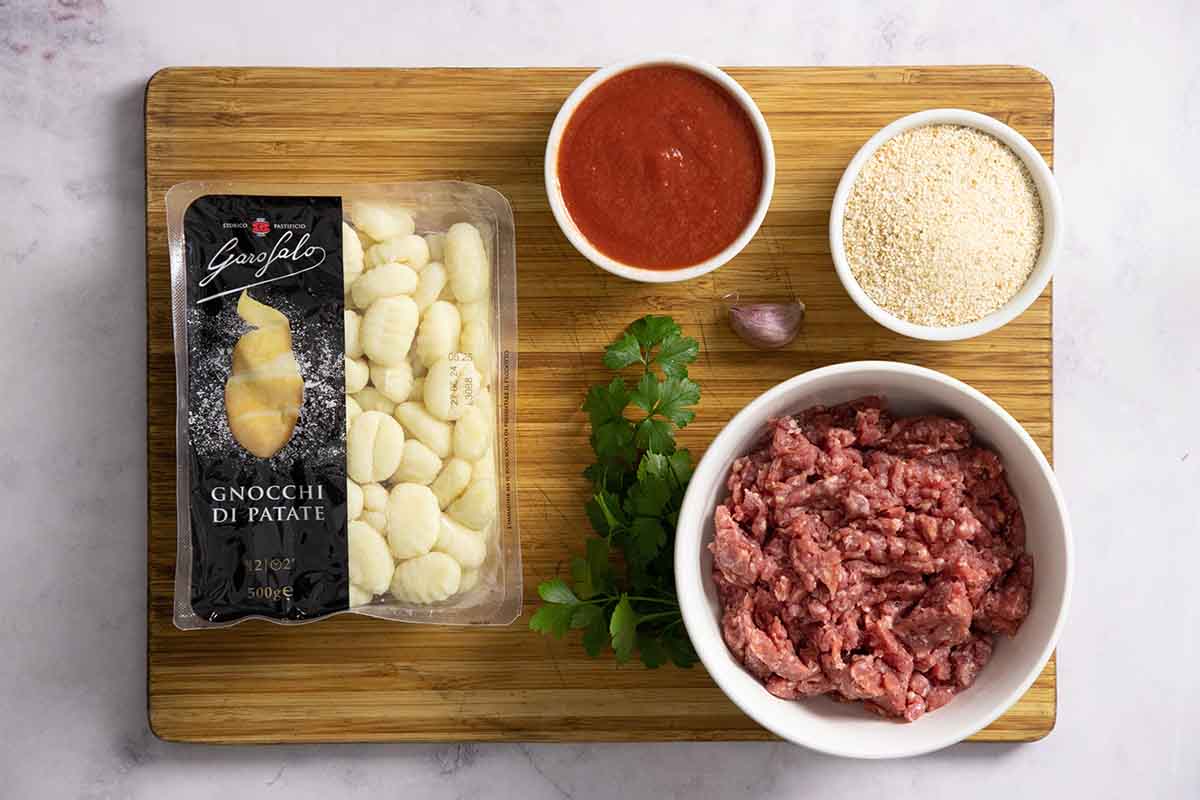 paso a paso ñoquis con carne picada ingredientes