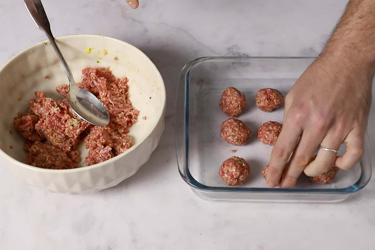 paso a paso ñoquis con carne picada albóndigas