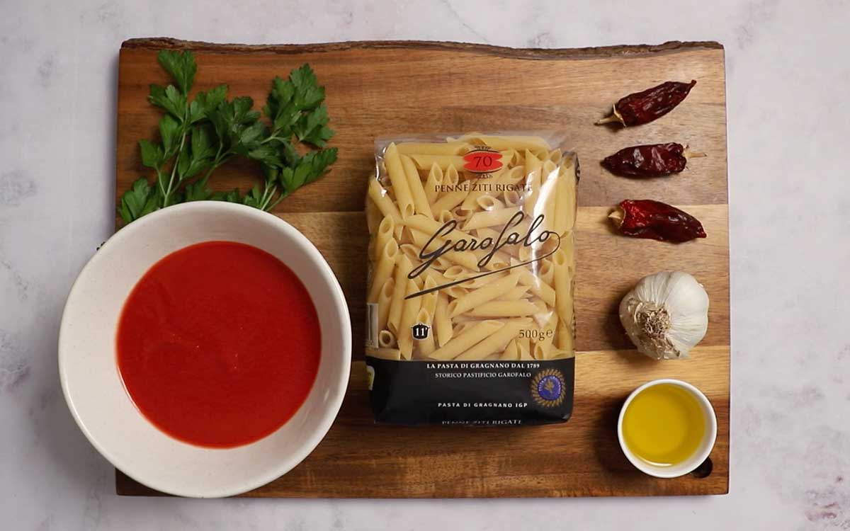 Paso a paso penne all arrabbiata ingredientes