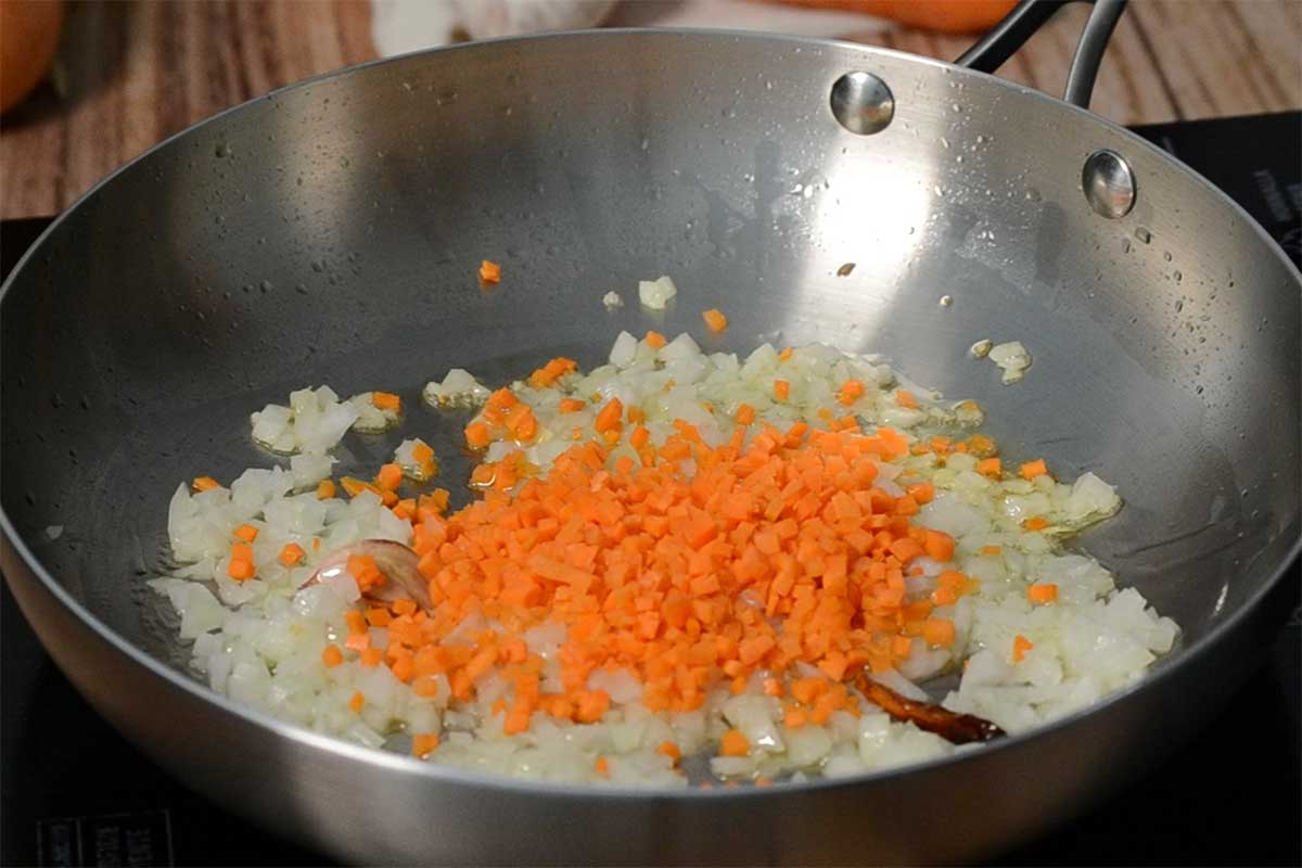 paso a paso mafalda con lentejas sofrito