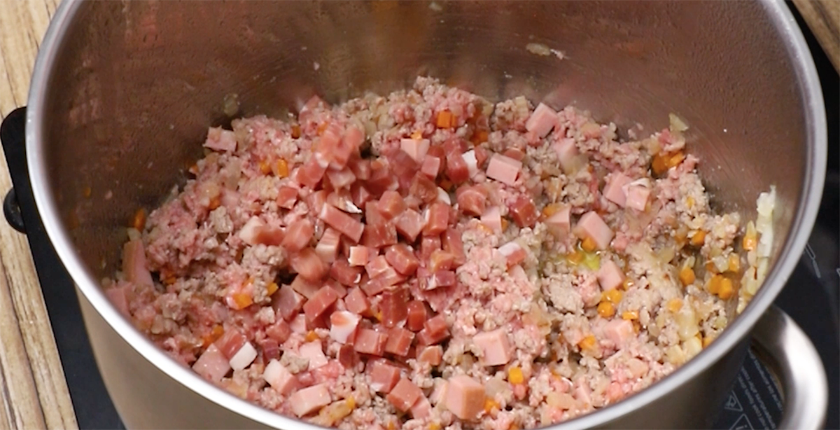 Tagliatelle a la bolonesa-carnes