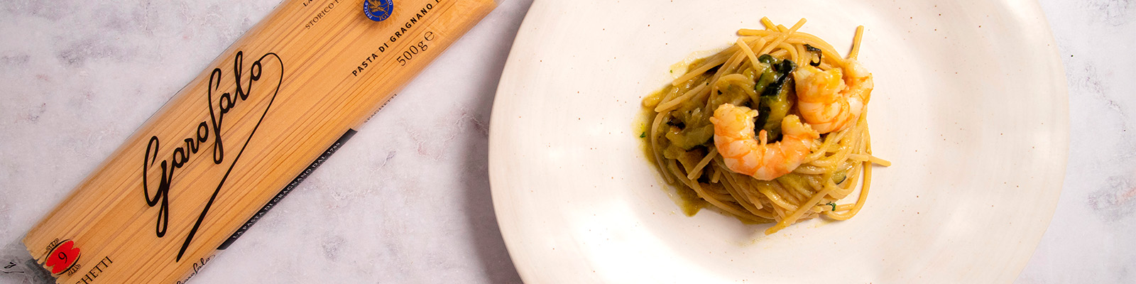 Pasta Garofalo - Espaguetis con langostinos