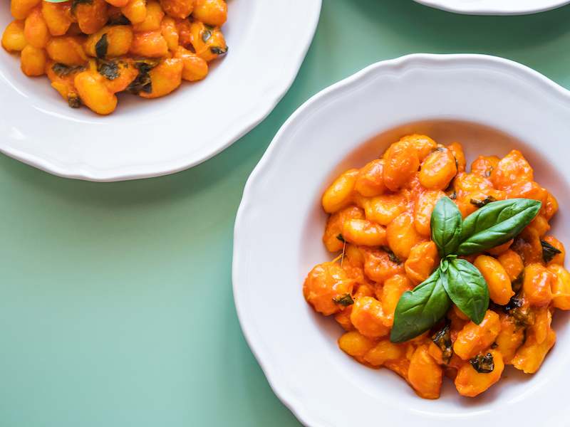 comida tradicional italiana ñoquis