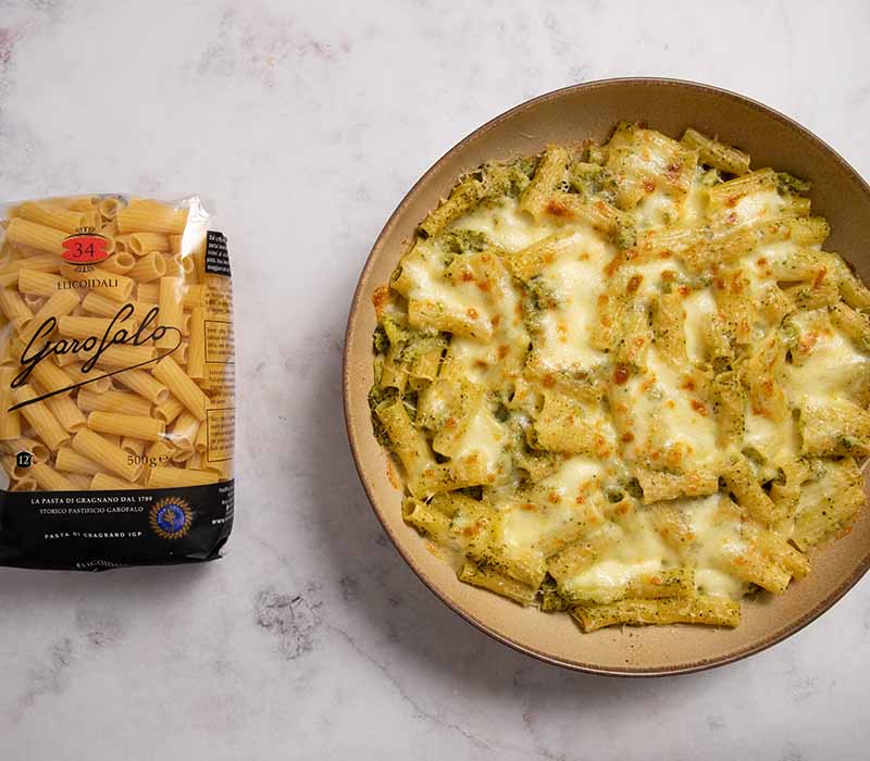 Pasta Garofalo - Receta de macarrones gratinados con queso