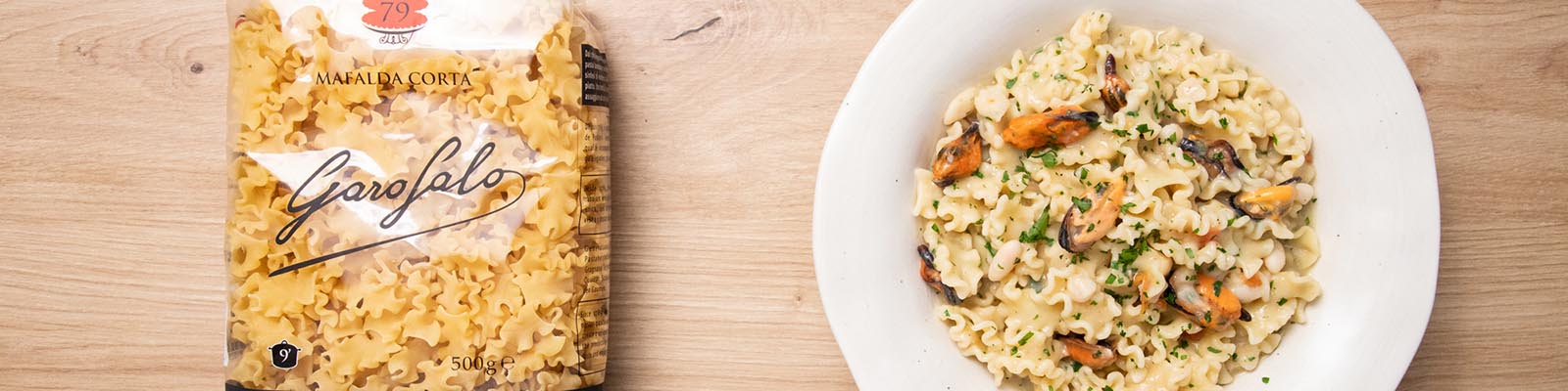 Pasta Garofalo - Pasta con alubias y mejillones: receta tradicional